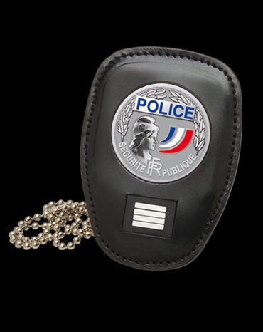 PORTE MEDAILLE ET GRADE POLICE NATIONALE GK