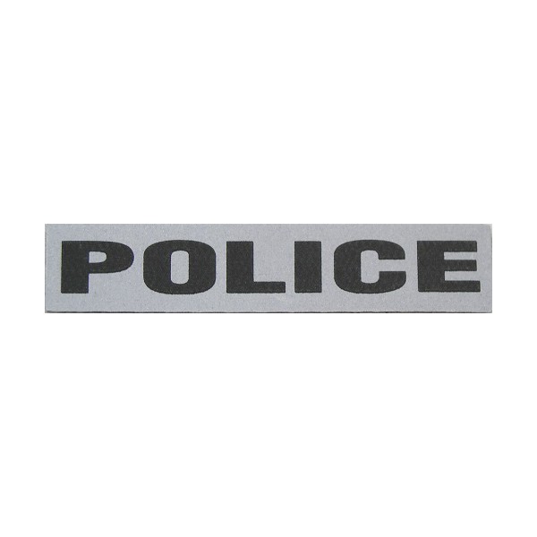 Identification porte cartes Bande Potrine Police Rétro/noire 2x 10cm 1