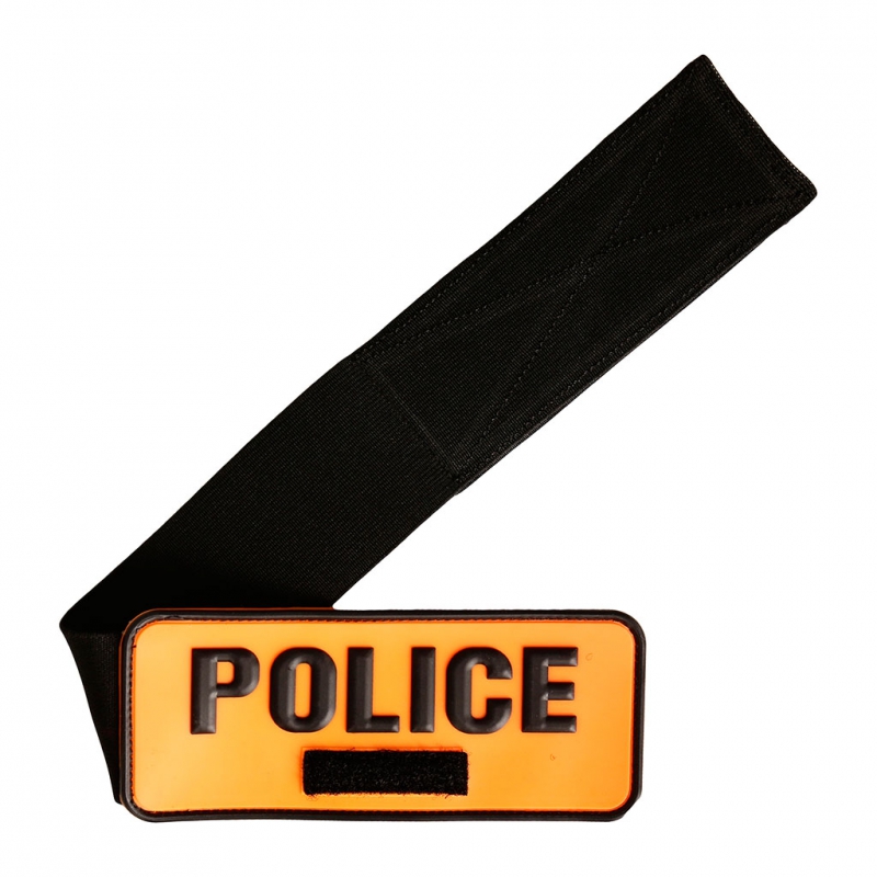 Identification porte cartes Brassard Pvc Police 2