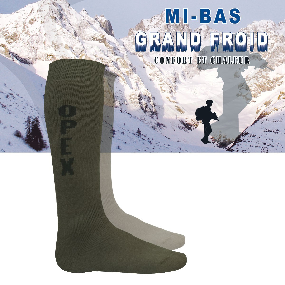 PAIRE DE CHAUSSETTES MIS BAS OPEX GRAND FROID - Chaussettes