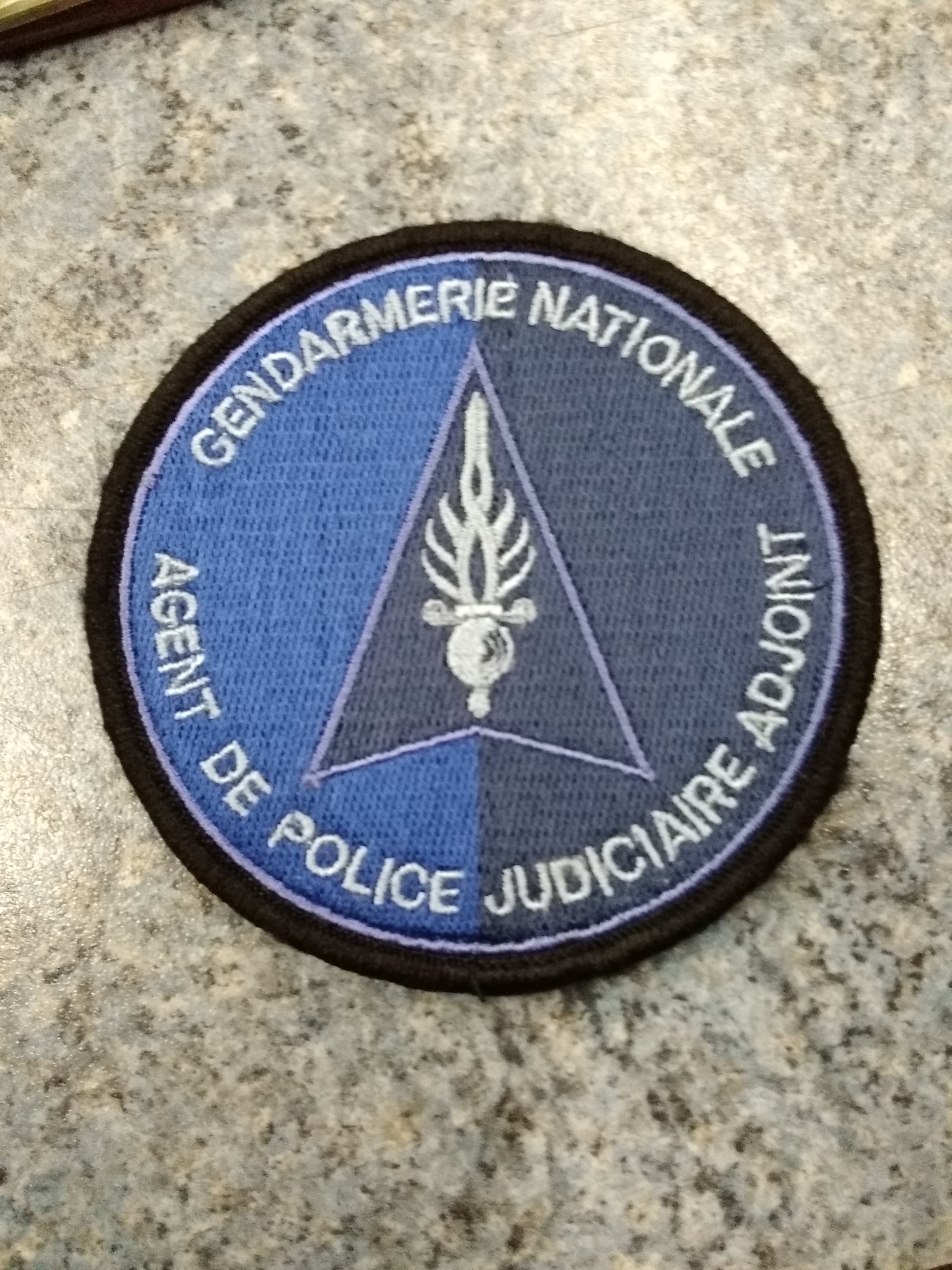 Habimat - Support velcro pour stylo et identifiant Gendarmerie