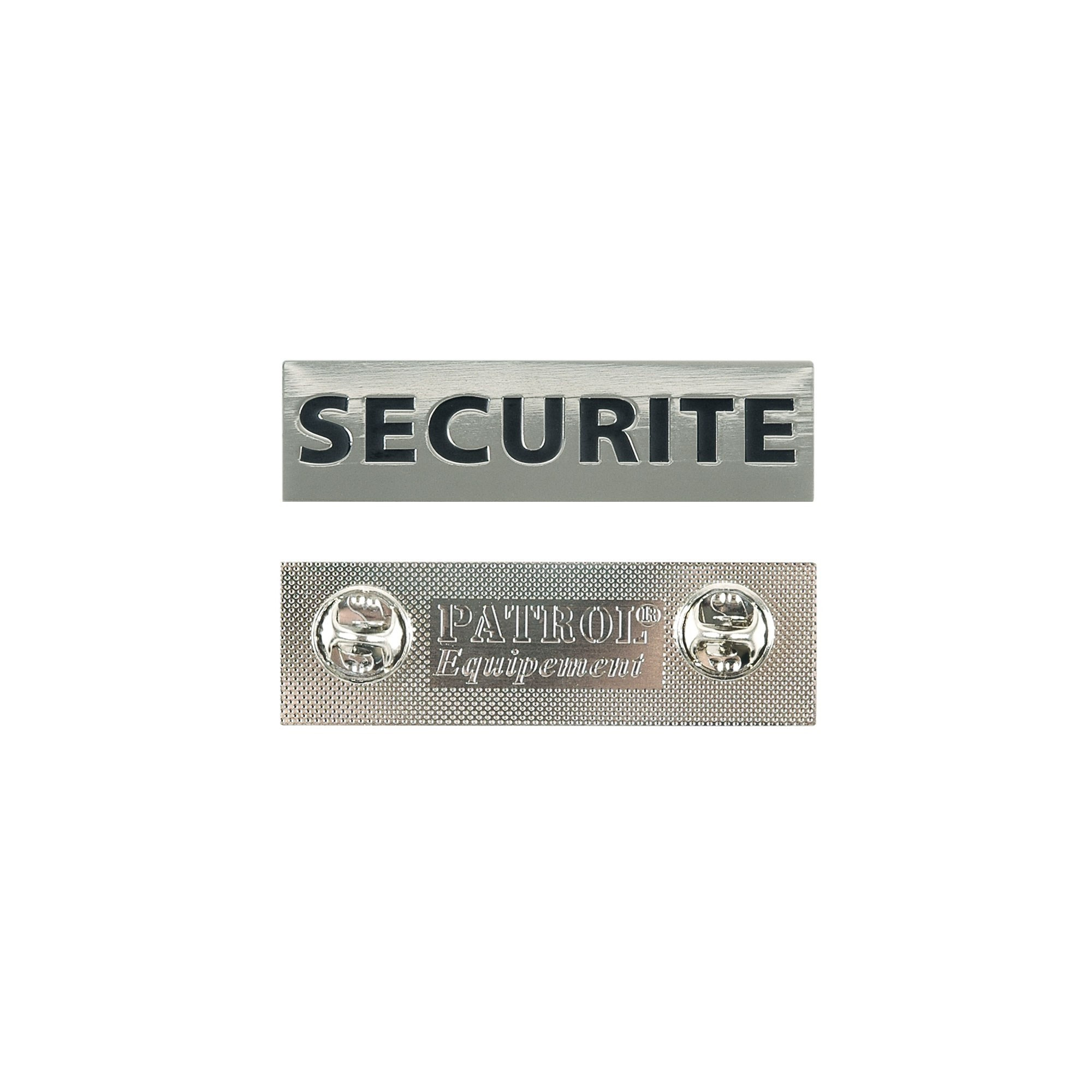 Identification porte cartes Plaque Metal Securite 1