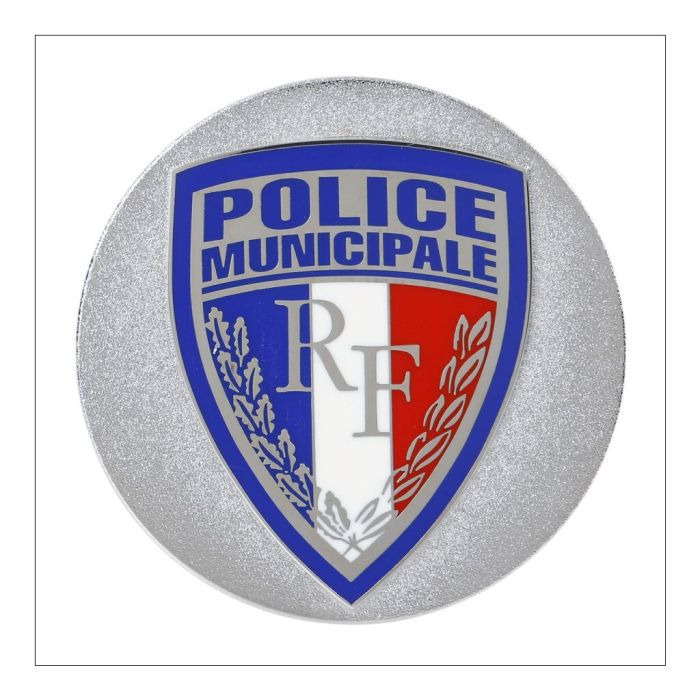 PORTE CARTE REF 235 1 INSIGNE MÉTAL POLICE MUNICIPALE